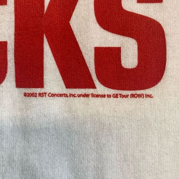 Assistant 2002 Rolling Stones forty licks raglan baseball cut tee band shirt Siz - Picture 3 of 6